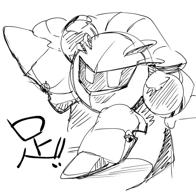 ただただメタナイトさんの足を描きたかった