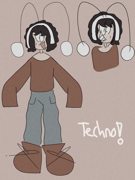 My oc-Techno as a human