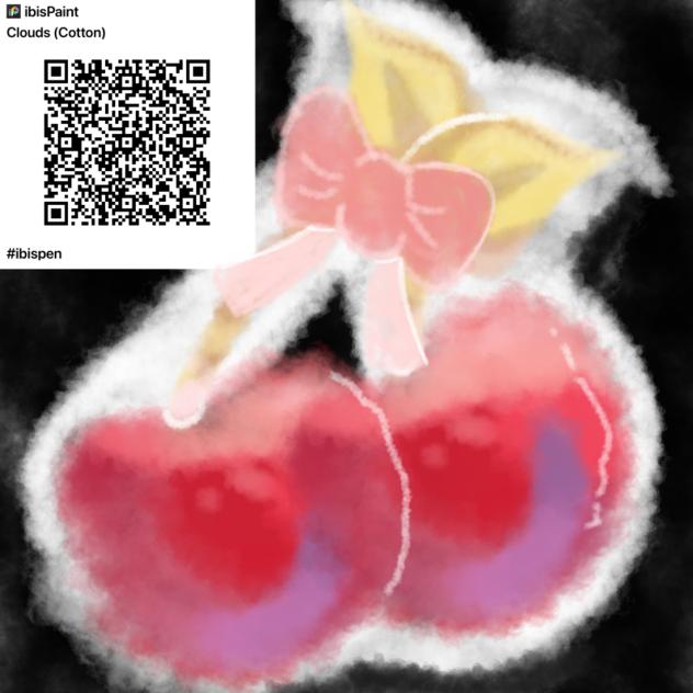 Cherry cotton QR code