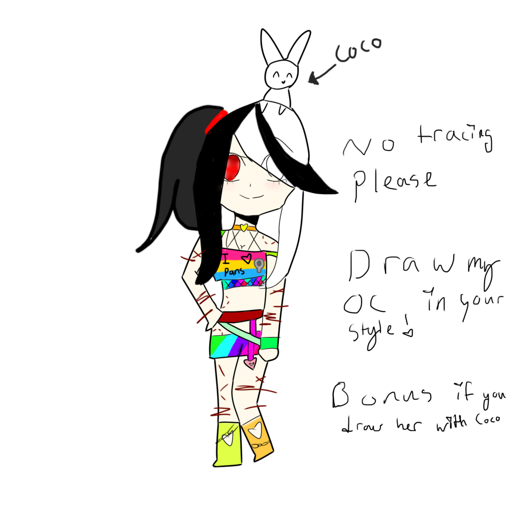 Draw my oc in your style ^^ - ibisPaint