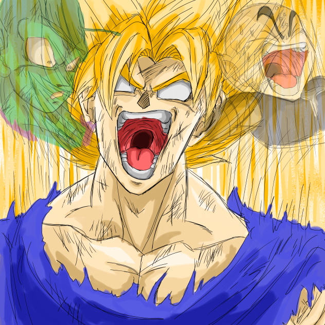 Son Goku Super Saiyan Transformation