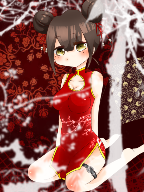 チャイナ服の女の子2