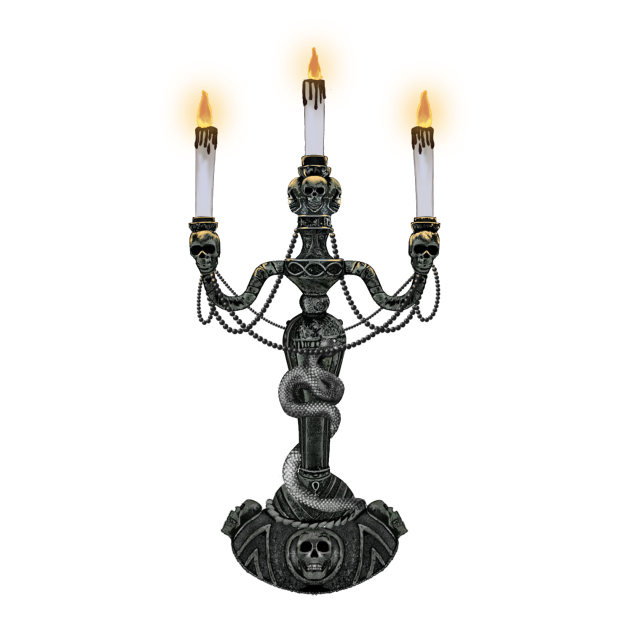 skull candelabra