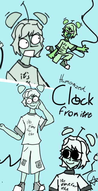 Clock from ITFT weirdly humanized