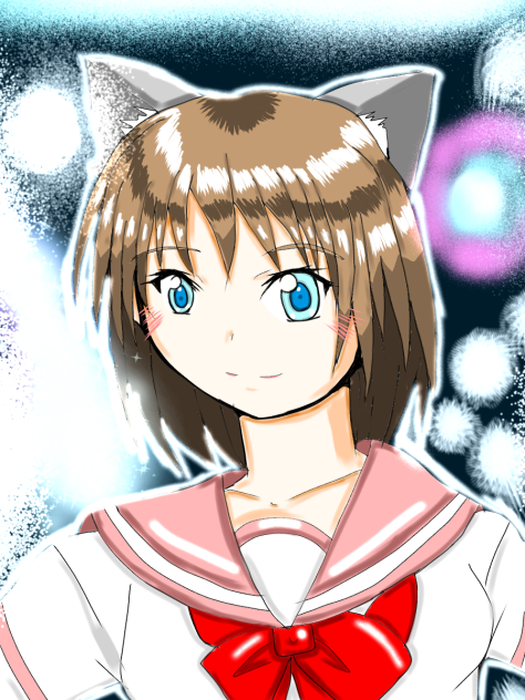 光りプラスネコ耳❗