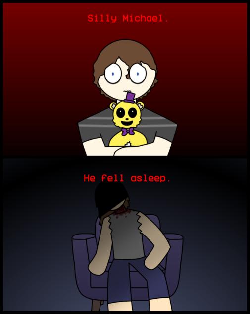 he fell asleep.