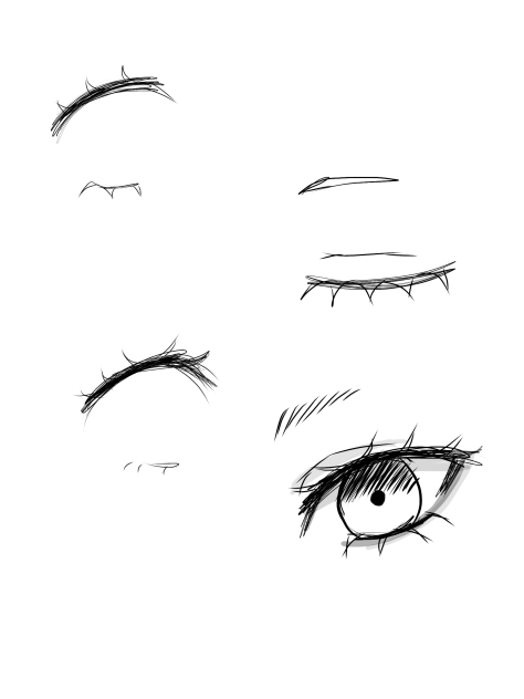Just some eyelash sketches