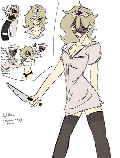 Willow as a mummy nurse