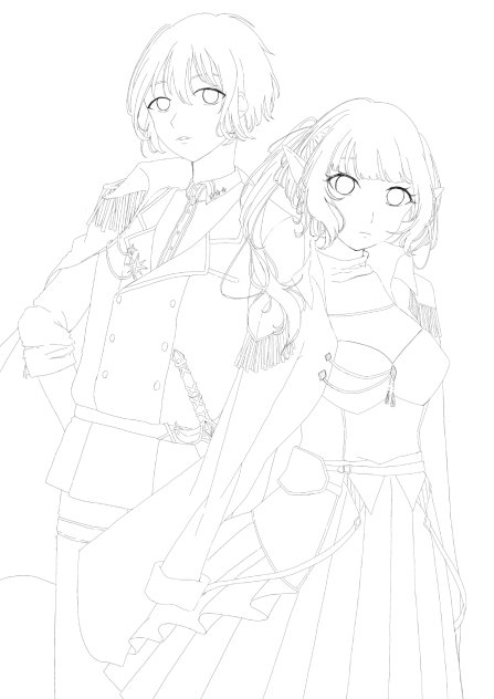 knights of fireworks線画