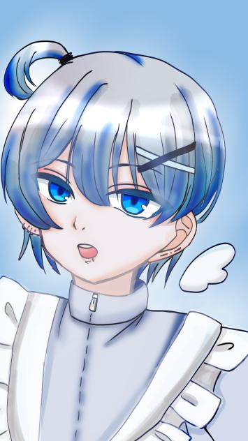 水色の猫。ジャージメイド