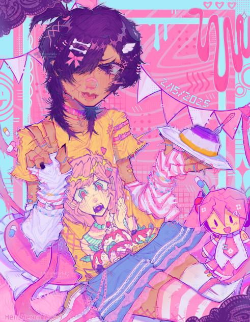 my birthday art 2.15.25 ‼️🩷🍥