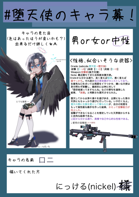 #堕天使のキャラボ　ロニ