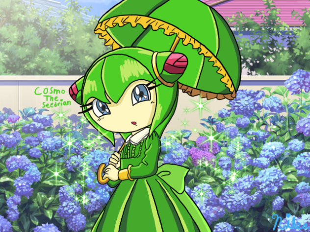 Cosmo in a Beautiful Dress