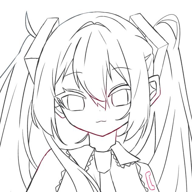 かっけーみくしゃん塗り絵