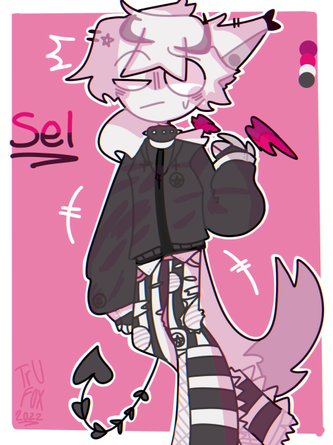 Sel in kinda goth clothes - ibisPaint