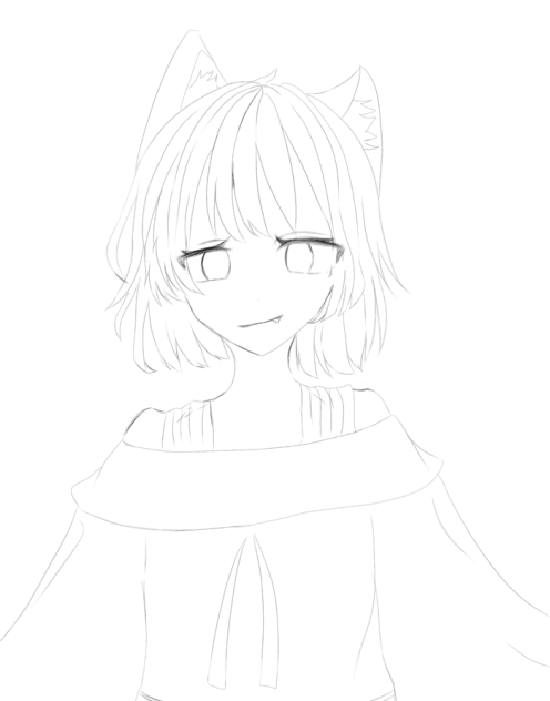ケモ耳 線画