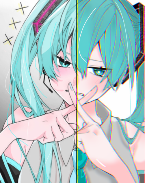 黒斗 猫@低浮上さんとコラボ？してみました