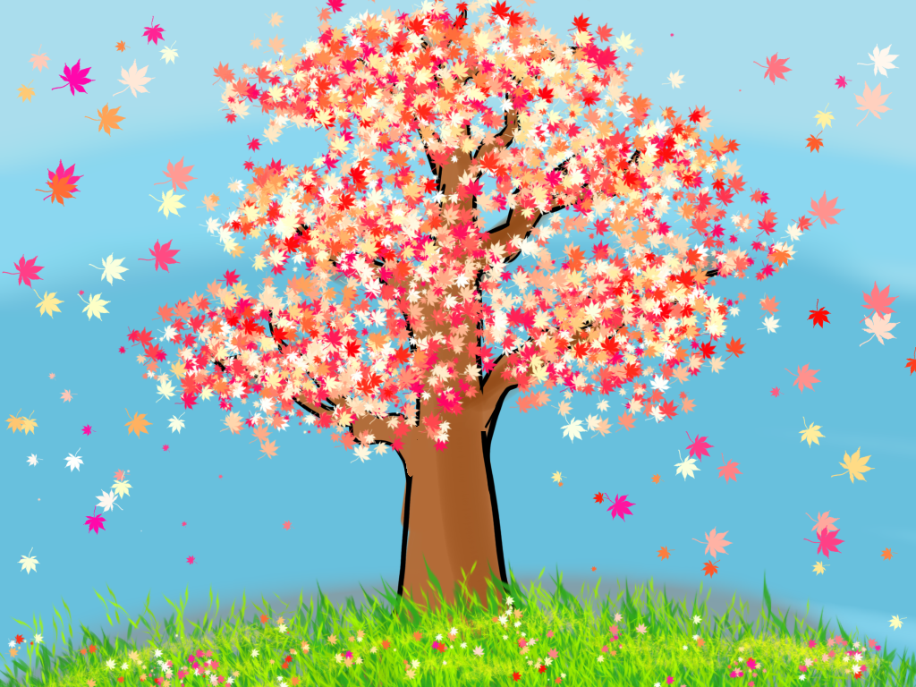 Tree with leaf brush - ibisPaint