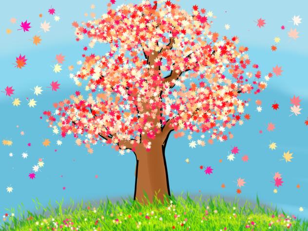 Tree with leaf brush - ibisPaint