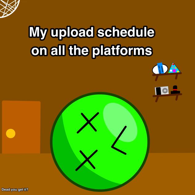 My upload schedule