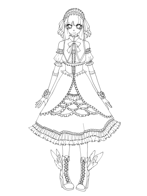 ロリィタ@線画