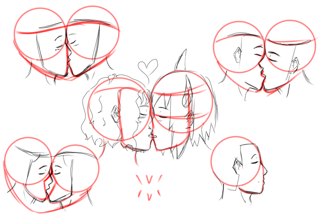 practicing kiss