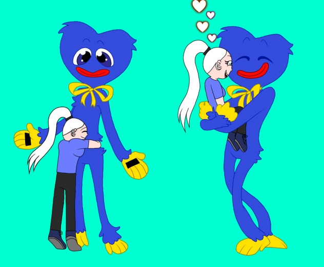 IceHeart playing with Huggy Wuggy