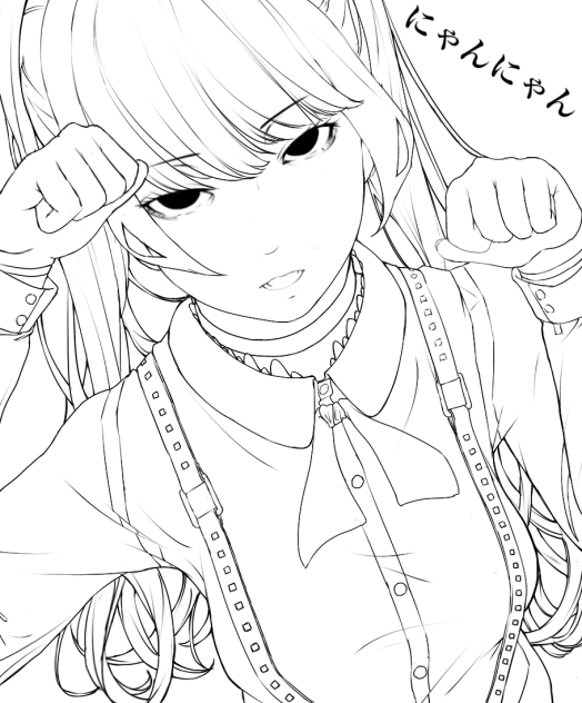 線画🧡🧡