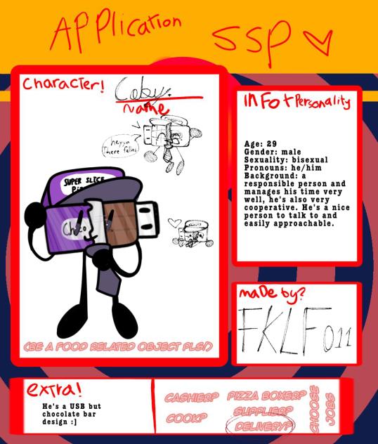 an application to a pizzeria