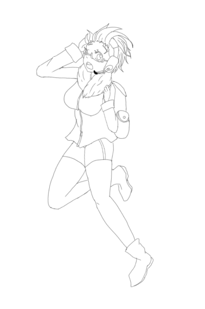 砂粒のつもり 線画