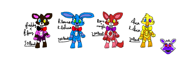 fnaf fusion adopt ship with points