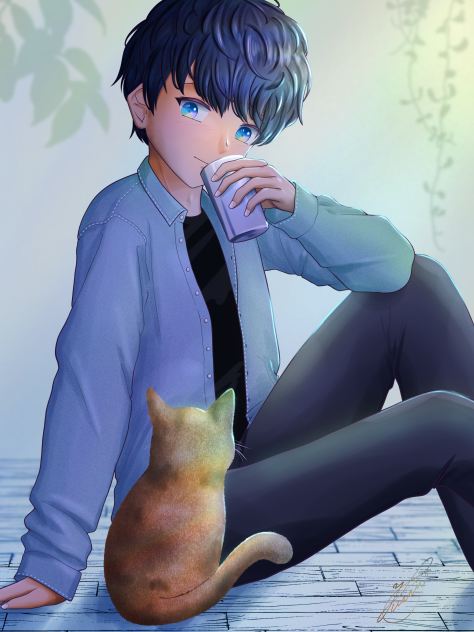 いたおさんとねこ