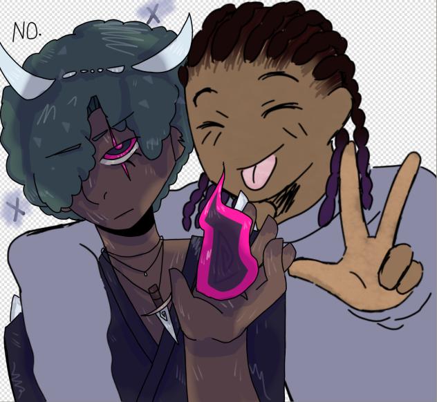 fake collab with @LunaTheArtMutt !!