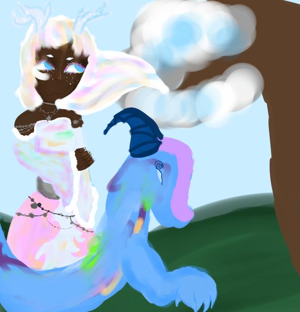 Girl an her dragon