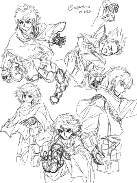 Character designing sketch practice 2