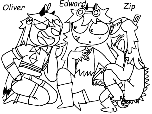 The trio (Oliver, Zip, Edward)