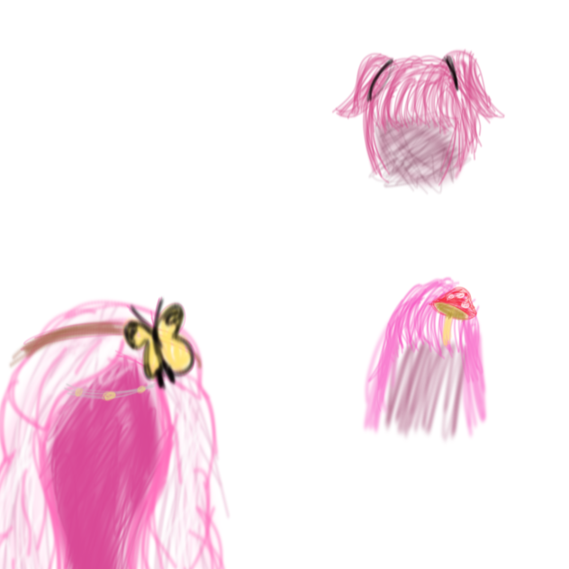 Hair-hair style practice