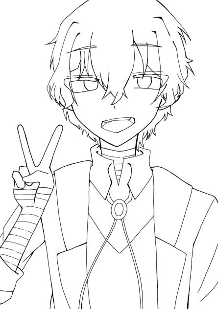 太宰様（塗り絵）