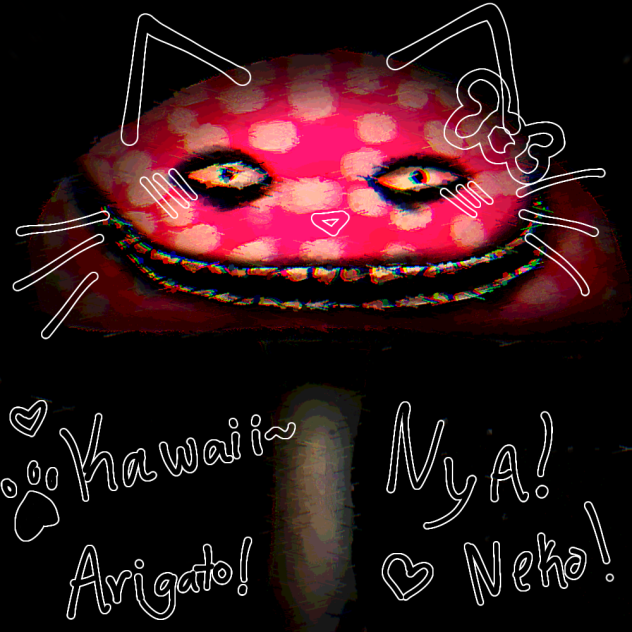 Kawaii ultra realistic mushroom