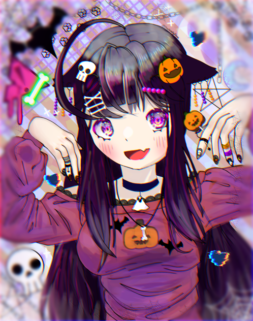 💀🎃🦇🕸️🕷️💜🦴