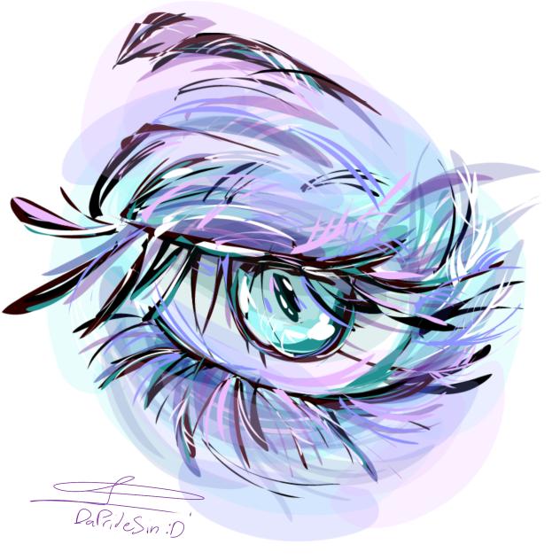 a beautiful eyeee (first laso arttt)