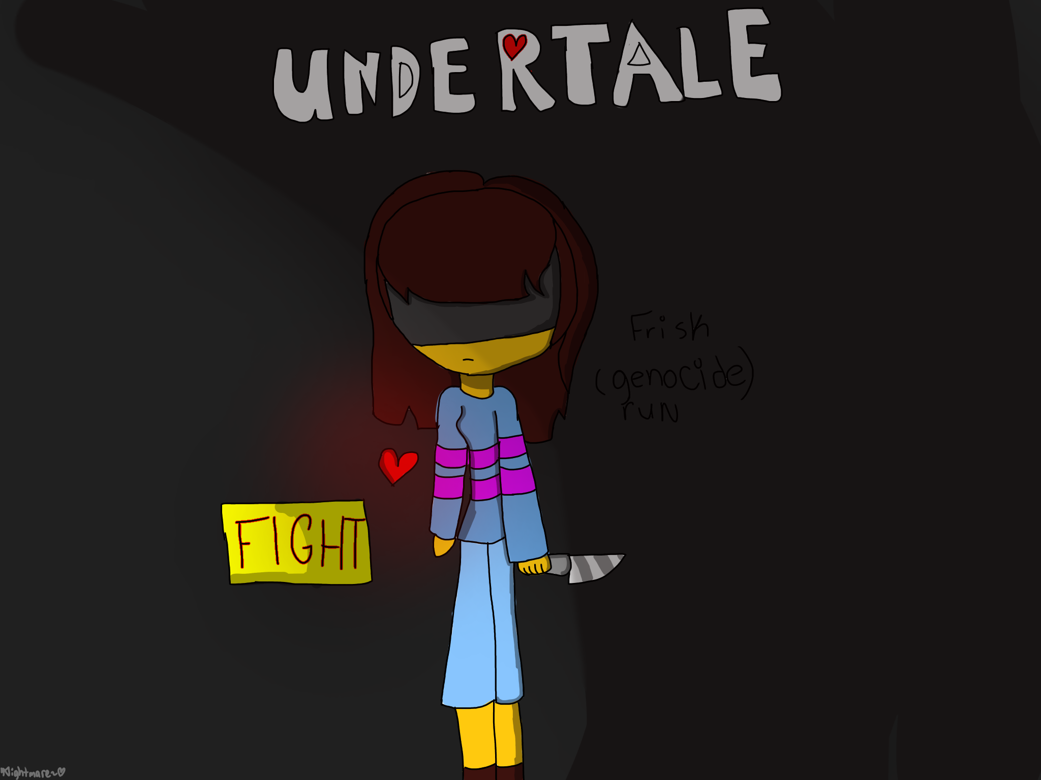 Frisk (genocide run ) -speedpaint - ibisPaint