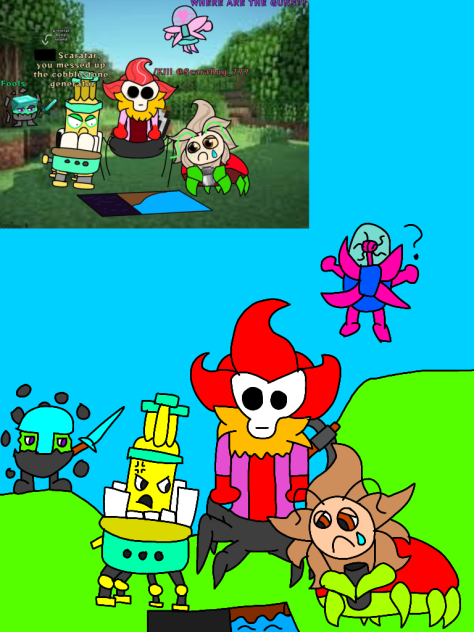 celestials playing Minecraft recreate