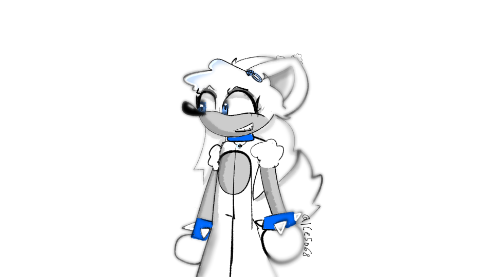 Me as a sonic character - ibisPaint
