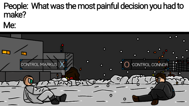 Markus or Connor (Drawn)