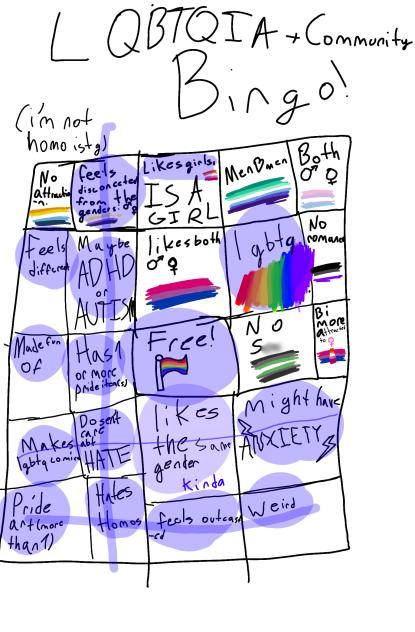 LGBTQIA+ bingo!