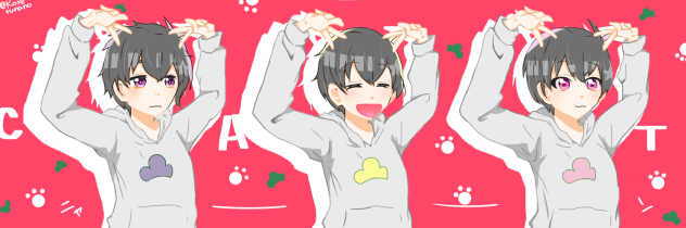 弟松ねこちゃんポーズ