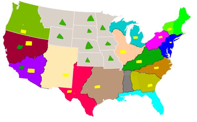 5 most important states had a civil war