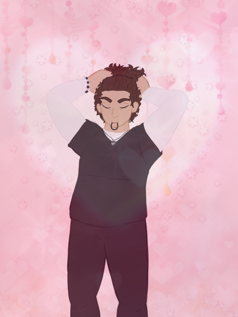 Elmar putting his hair up