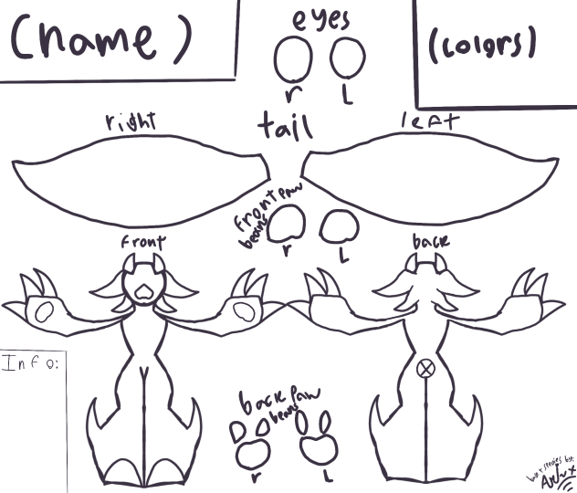 Fennelix fursona base!